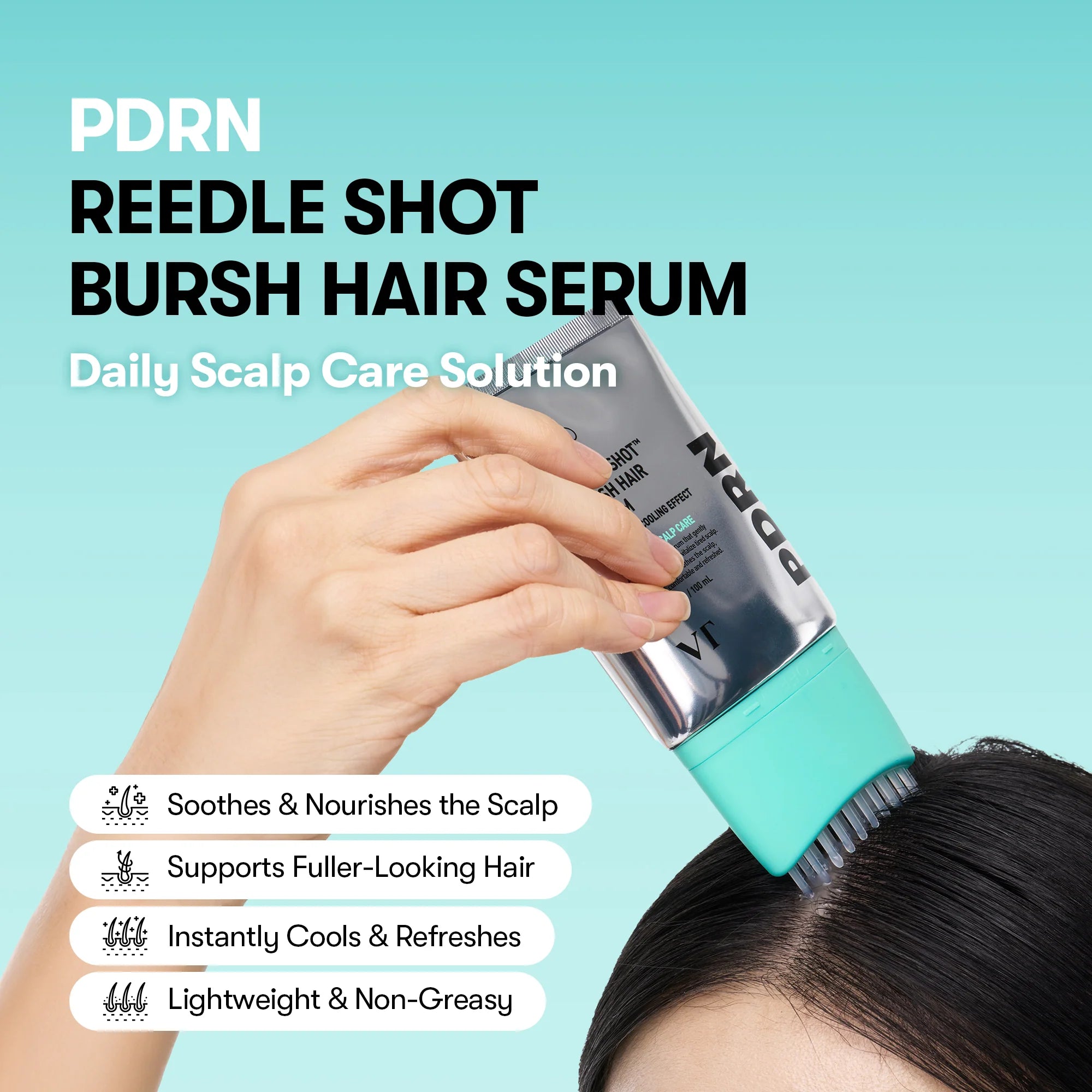 PDRN Reedle Shot Brush Hair Serum
